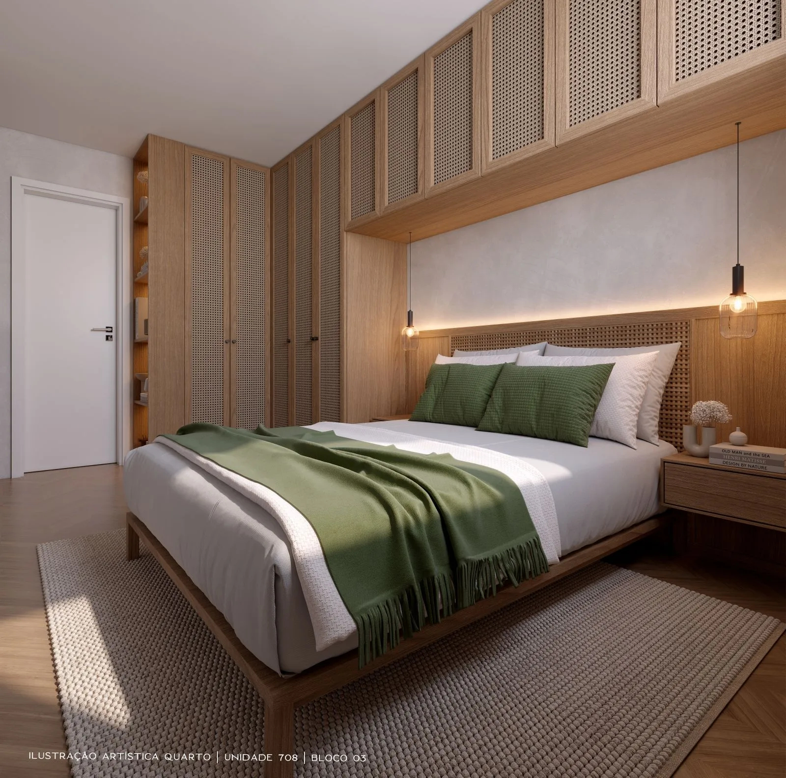 Quarto decorado Living Wellness