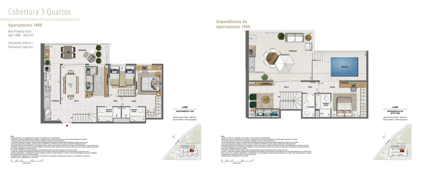 Planta do Lume Residencial Barra Bonita