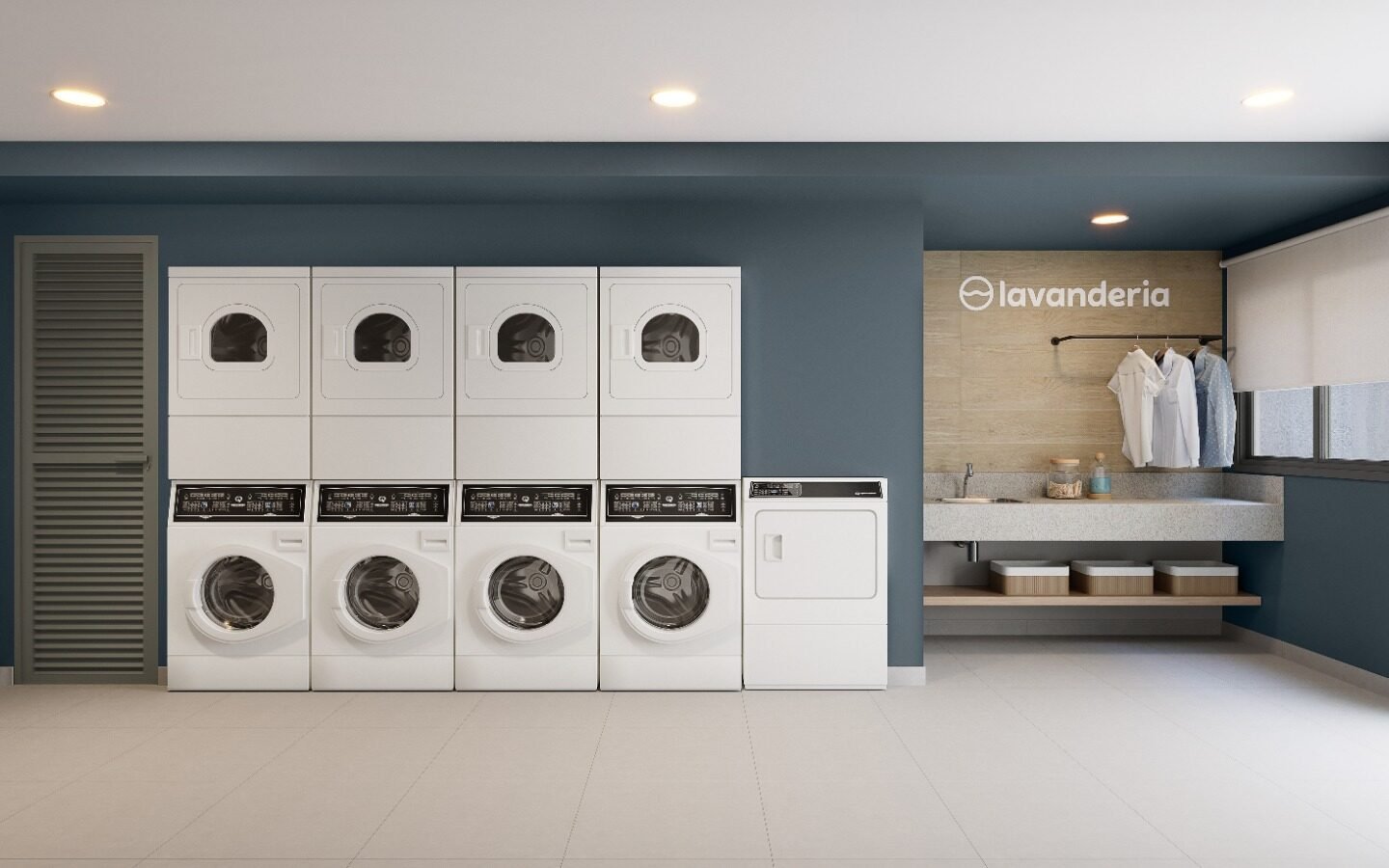 Lavanderia compartilhada