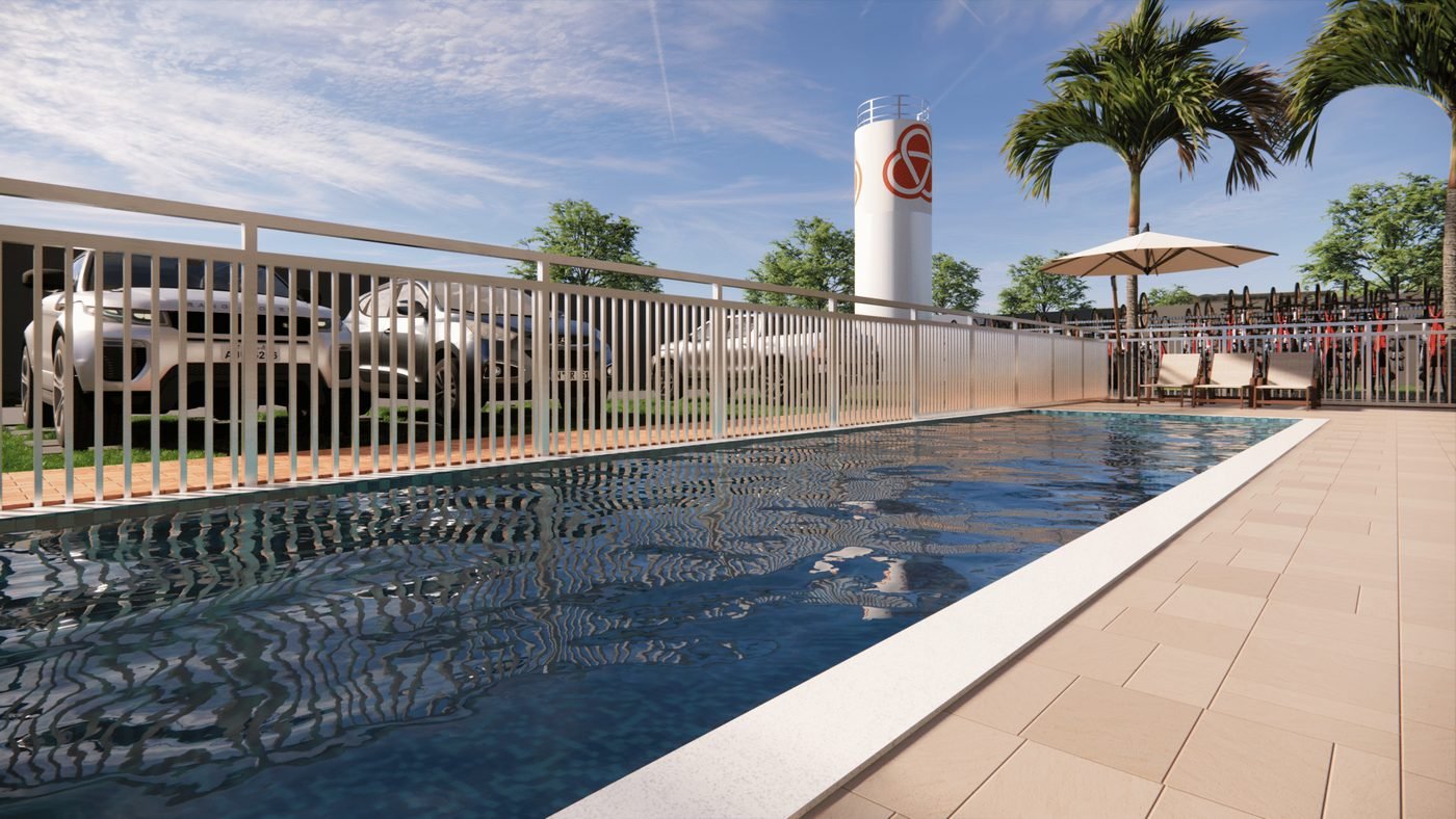 Piscina do Madri Residencial Clube