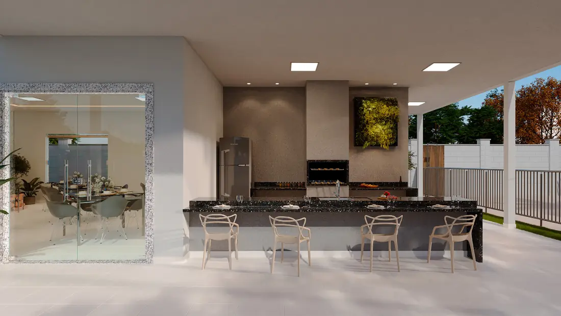 Espaço gourmet do Marbelle Residence