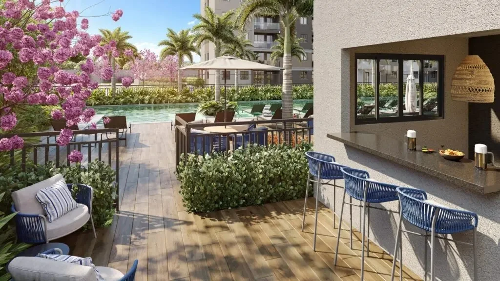 Bar da piscina - Marine Barra Residence