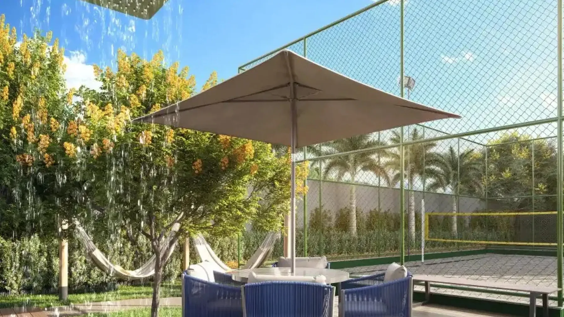 Deck da quadra - Marine Barra Residence