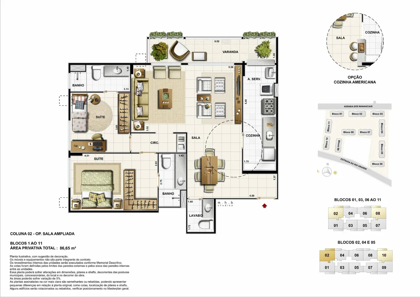 Planta do Mio Residencial