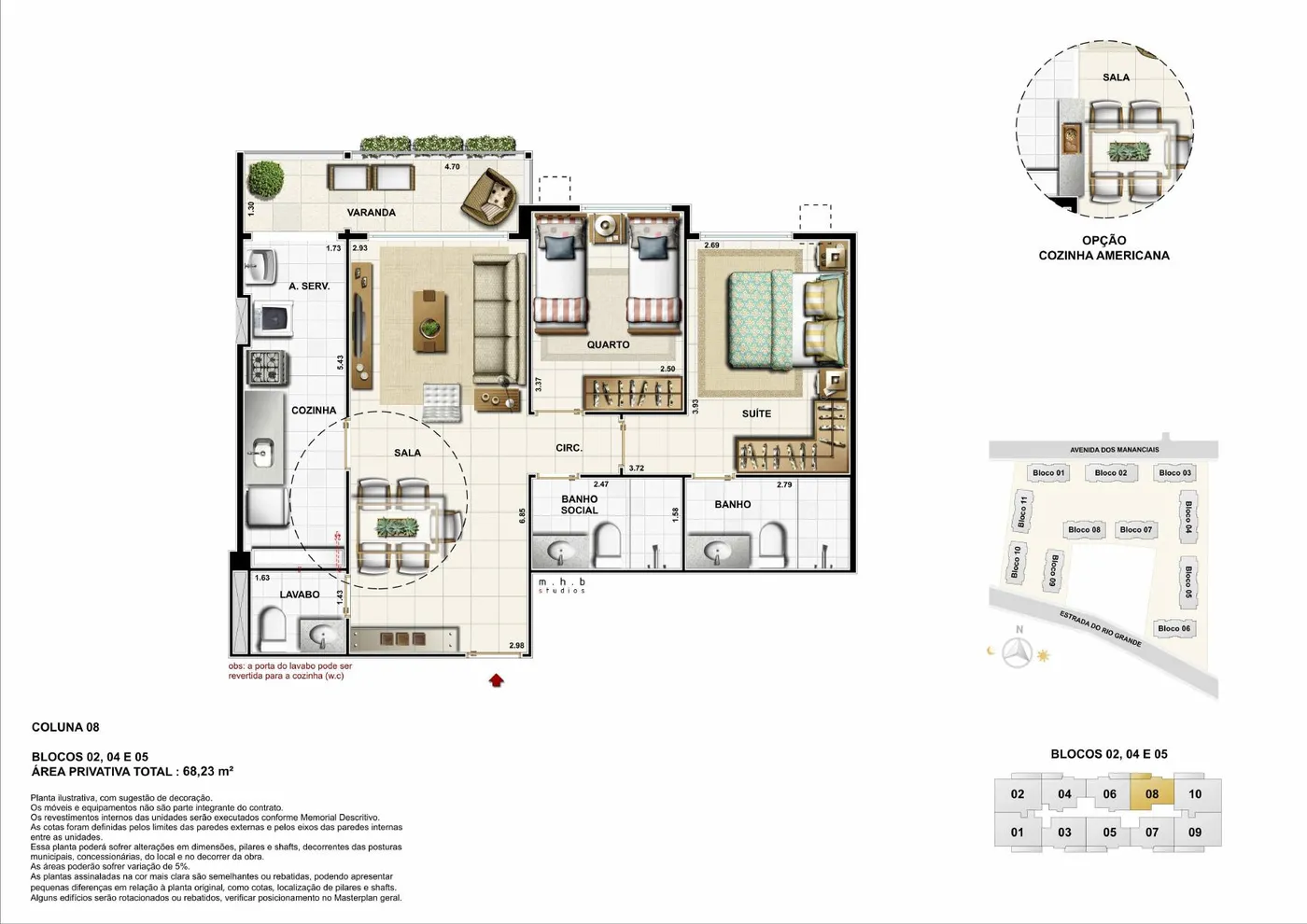 Planta do Mio Residencial
