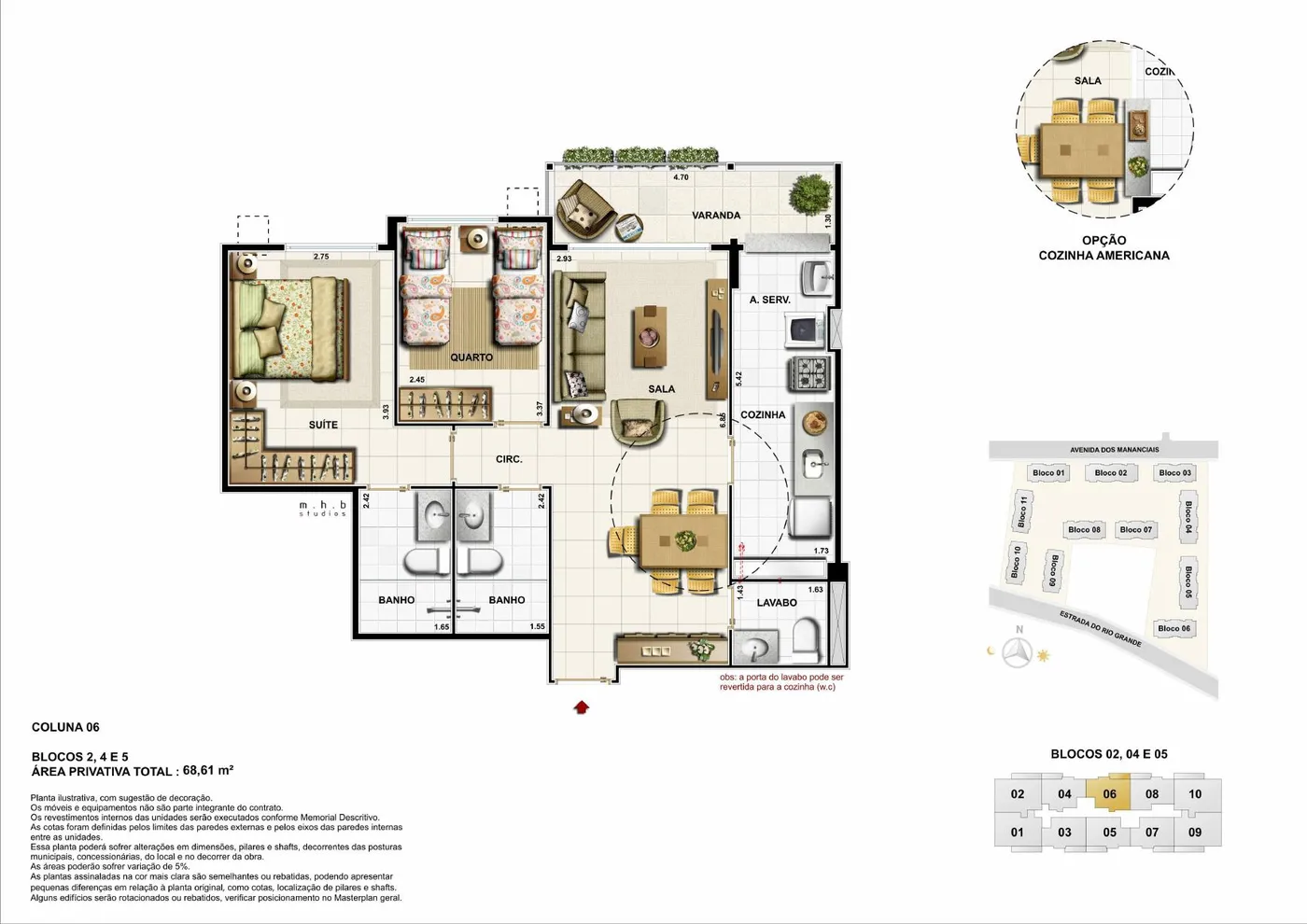 Planta do Mio Residencial