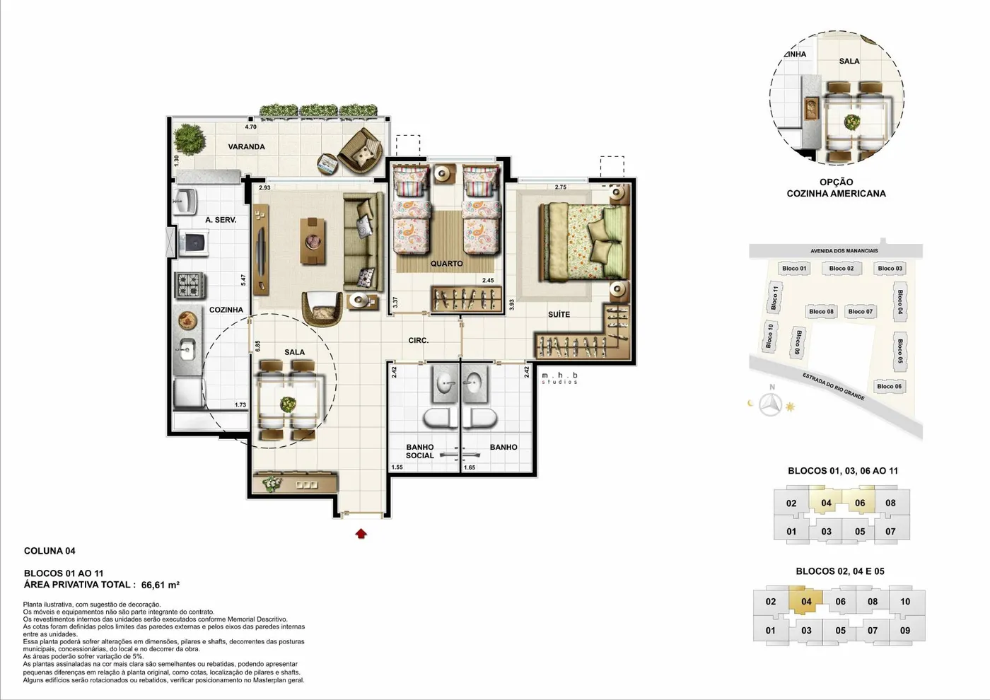 Planta do Mio Residencial