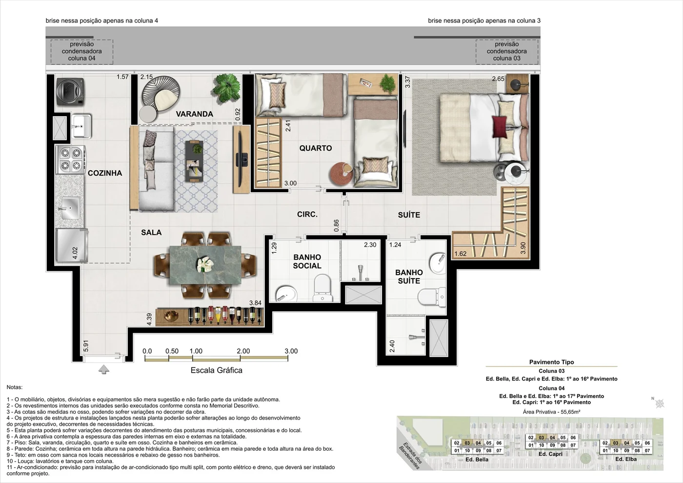 Planta colunas 3 e 4 do Murano