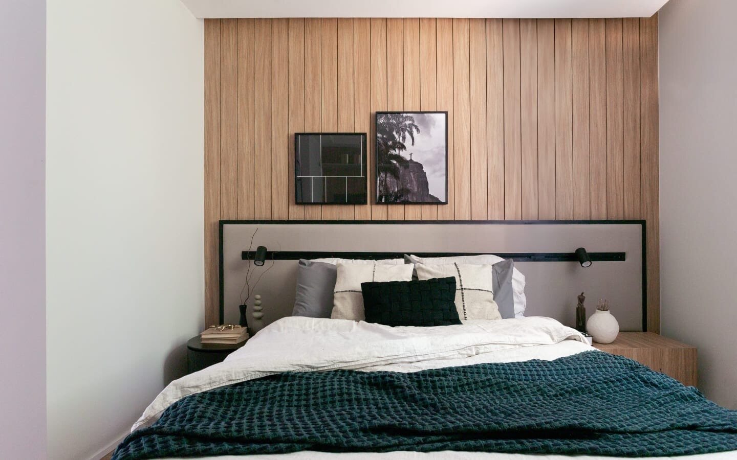 Quarto do apartamento decorado