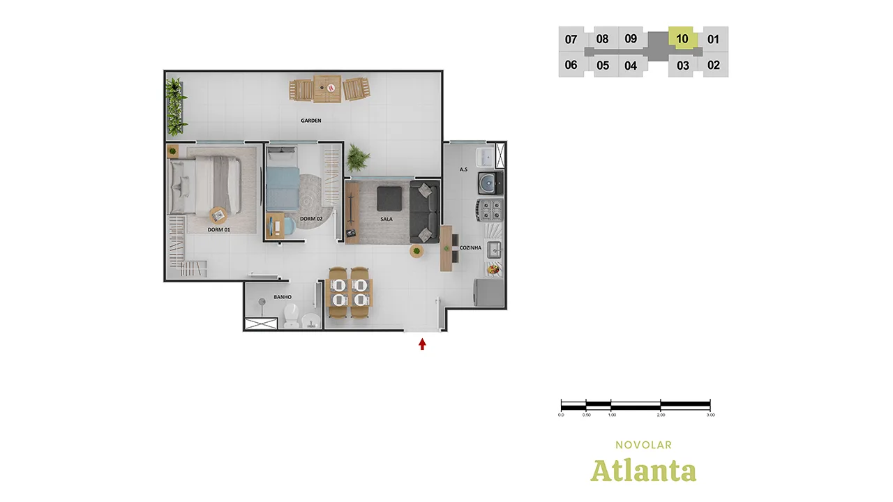 Planta do Novolar Atlanta
