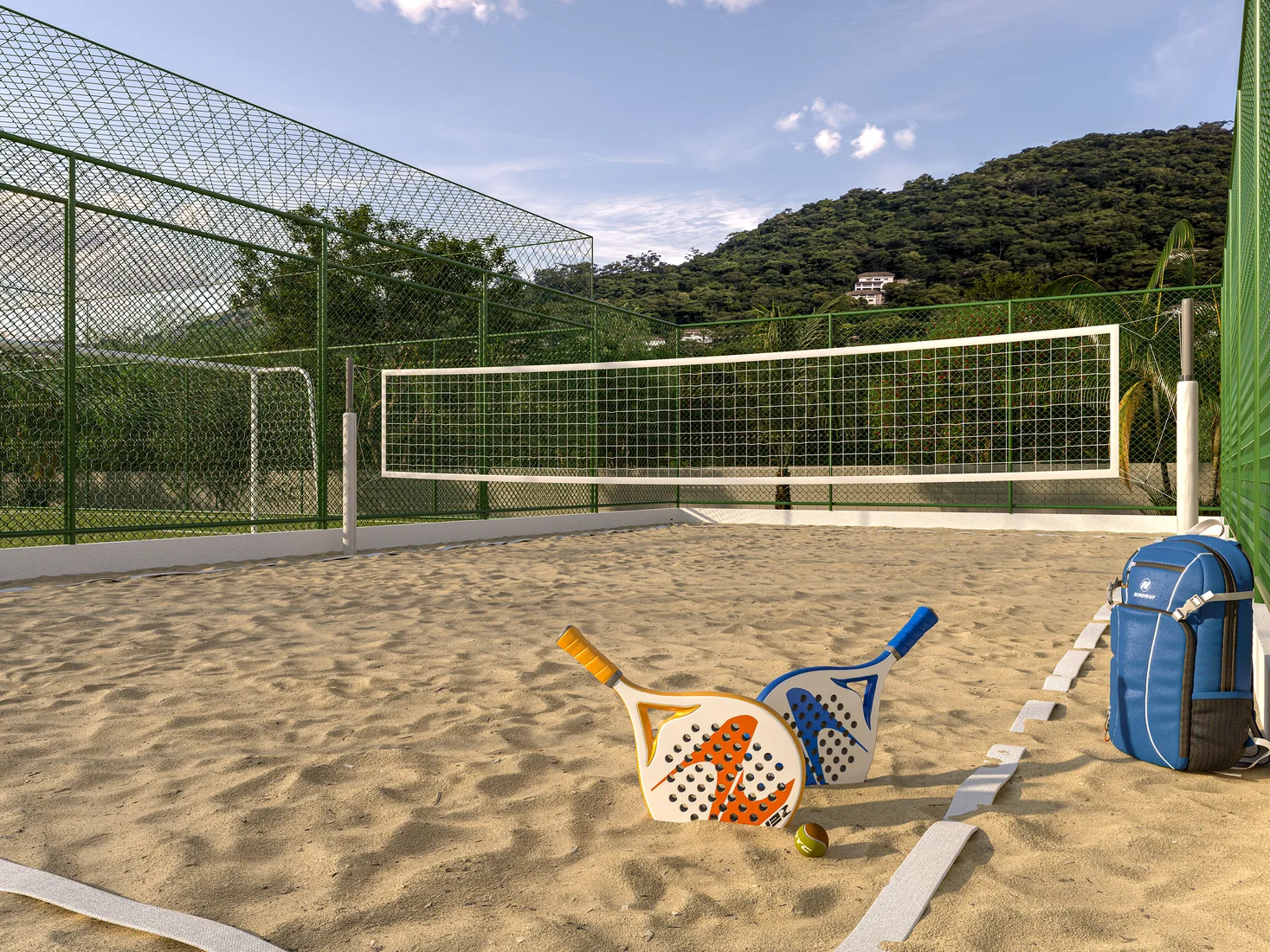 Quadra de beach tennis