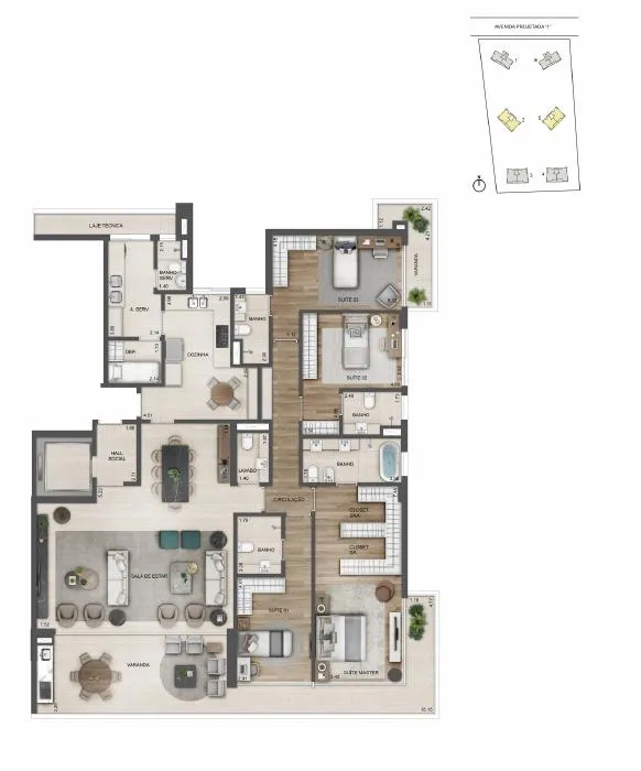 Planta do Oceana Golf
