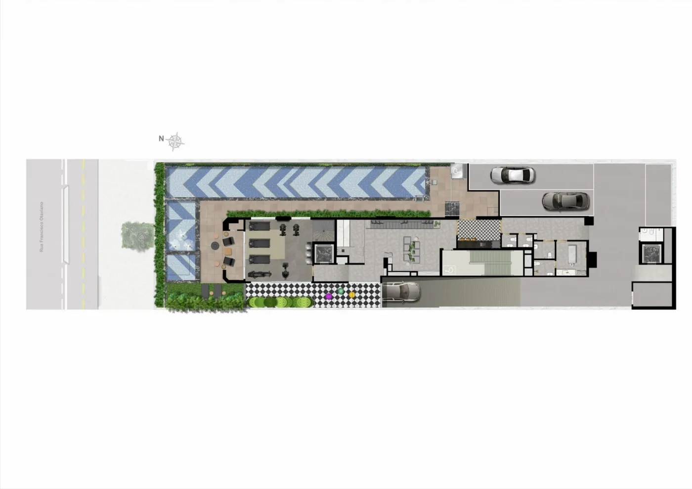 Planta do On The Sea Arpoador