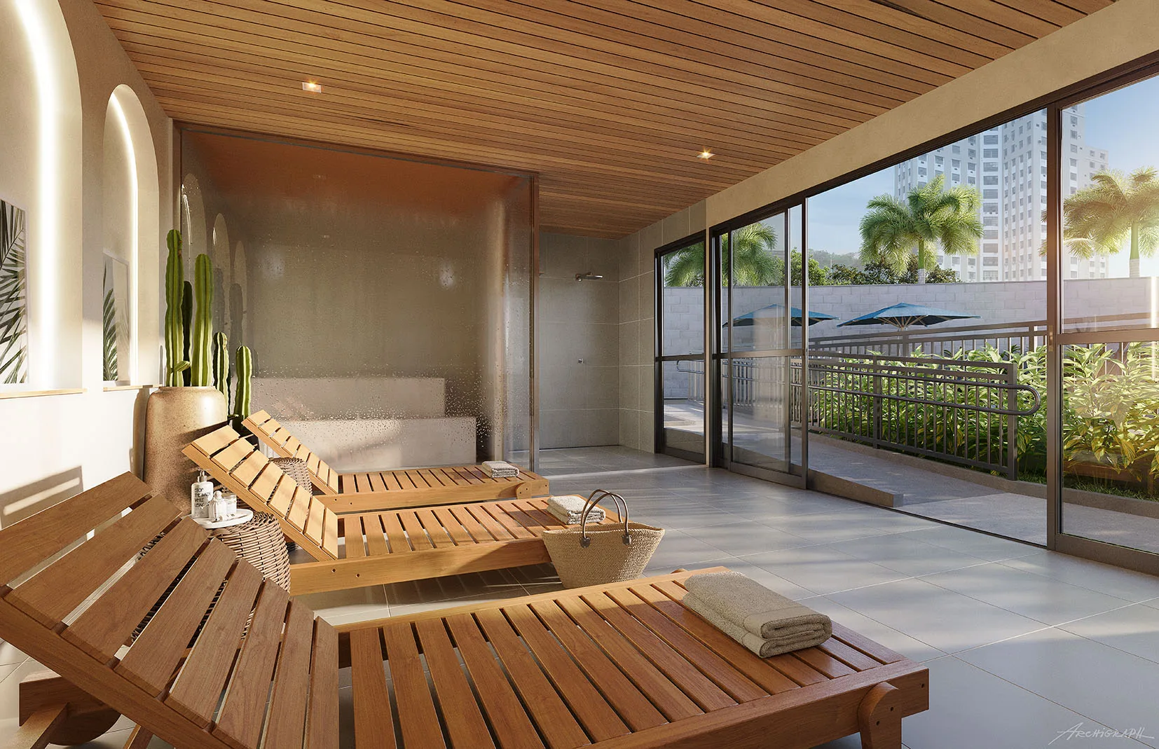 Sauna com repouso - Origem Porto Imperial Riva no Porto Maravilha