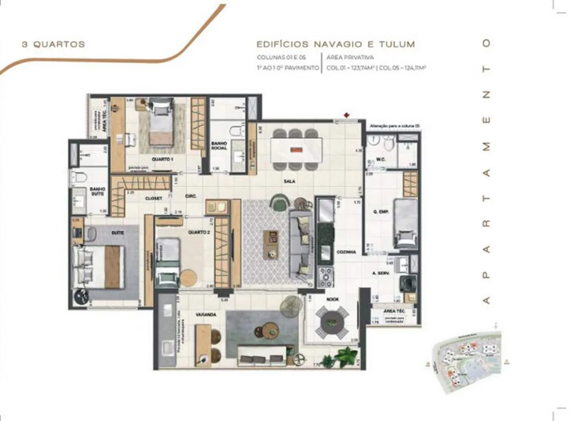 Planta do Orygem Acqua Home