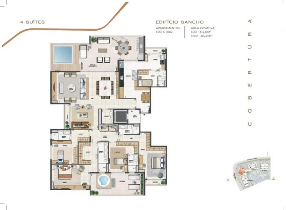 Planta do Orygem Acqua Home