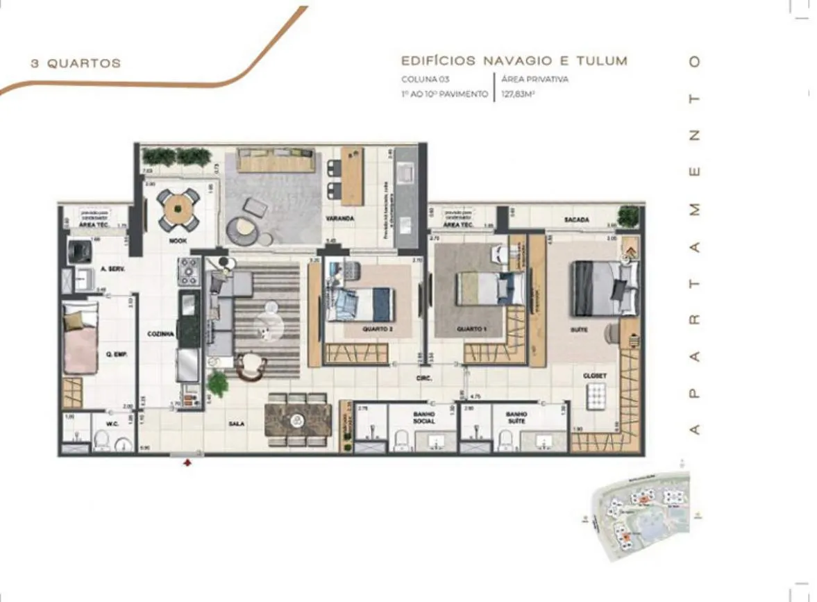 Planta do Orygem Acqua Home