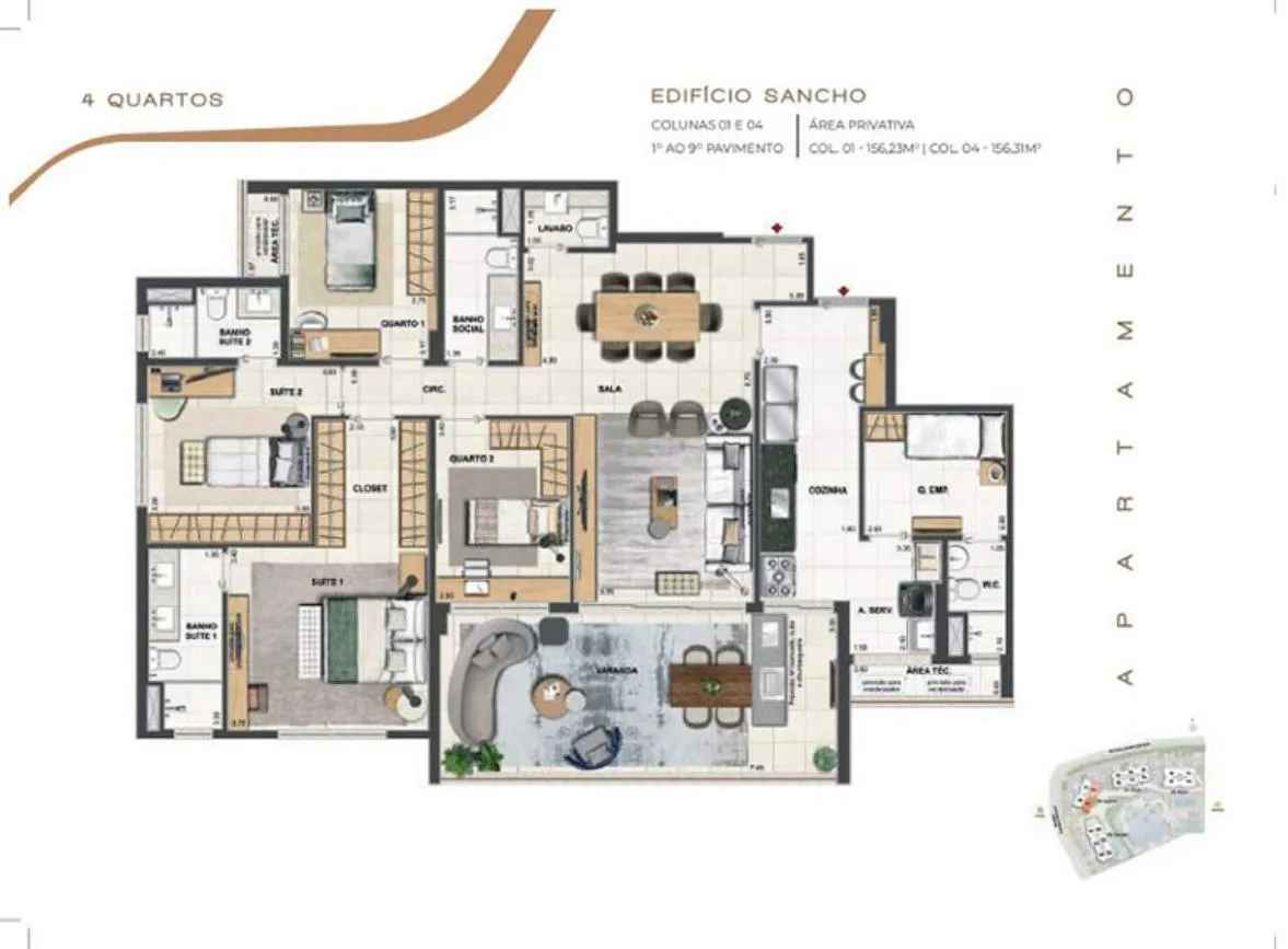 Planta do Orygem Acqua Home