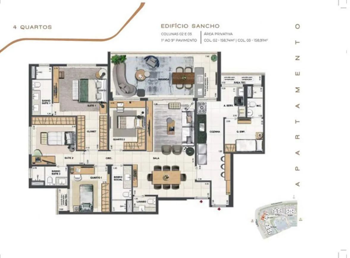 Planta do Orygem Acqua Home