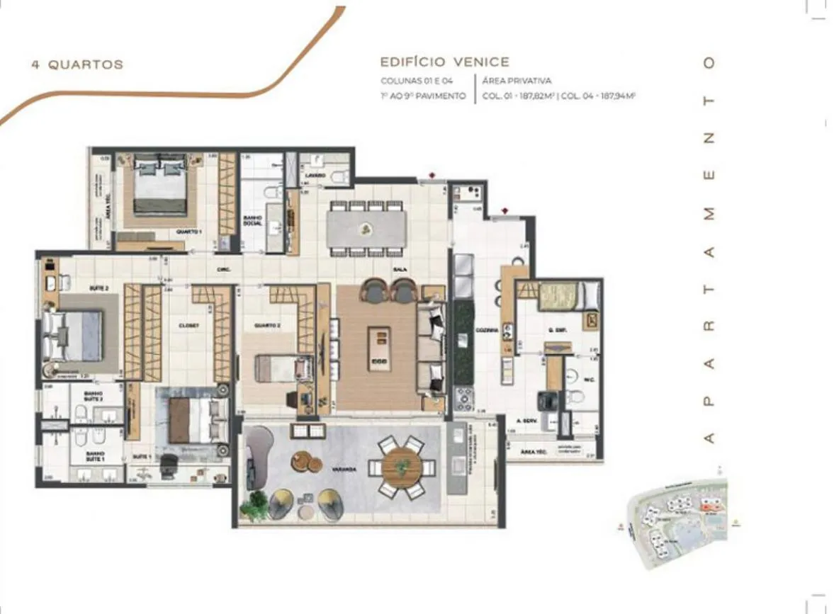 Planta do Orygem Acqua Home