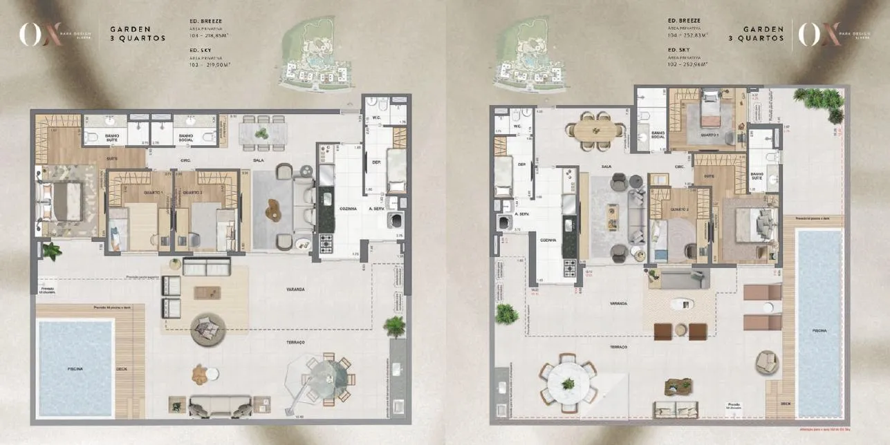 Planta do OX Park Design by EDSA