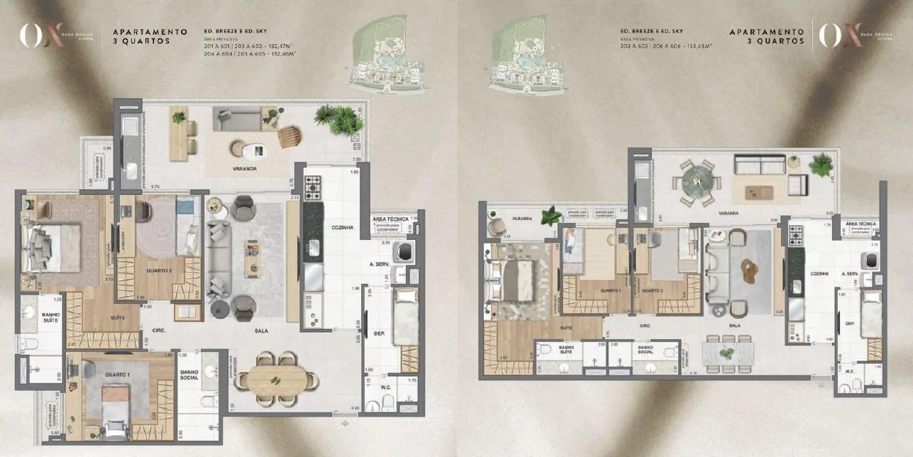 Planta do OX Park Design by EDSA