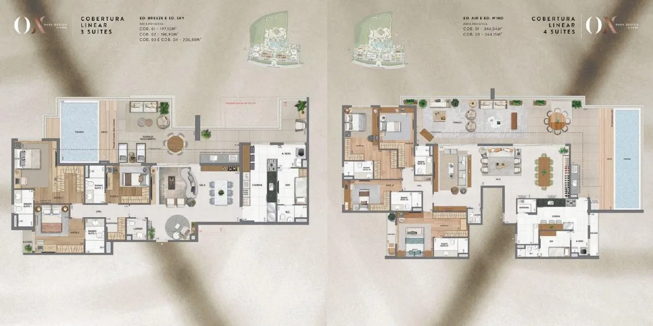 Planta do OX Park Design by EDSA