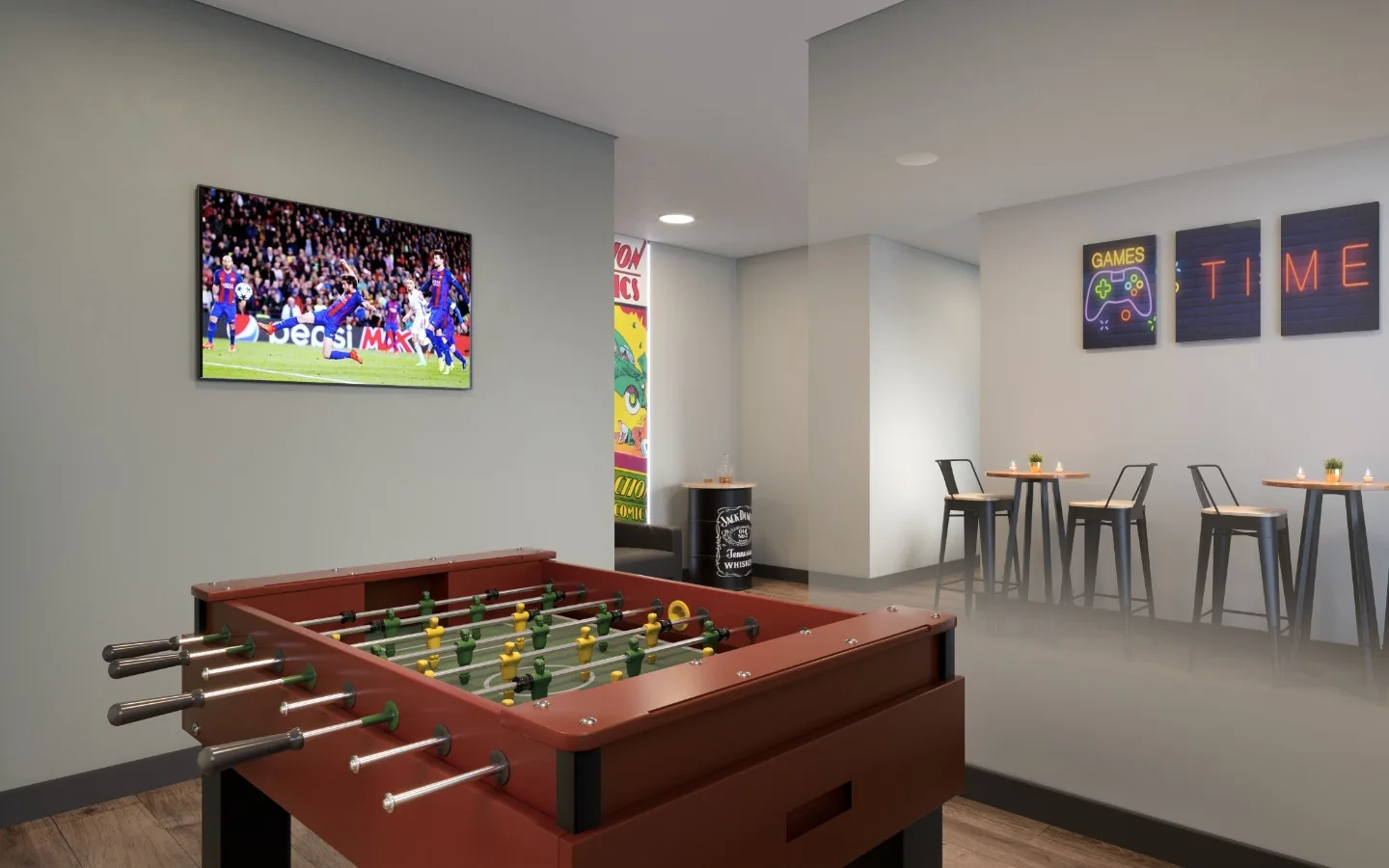 Sala de jogos do Parque Brito