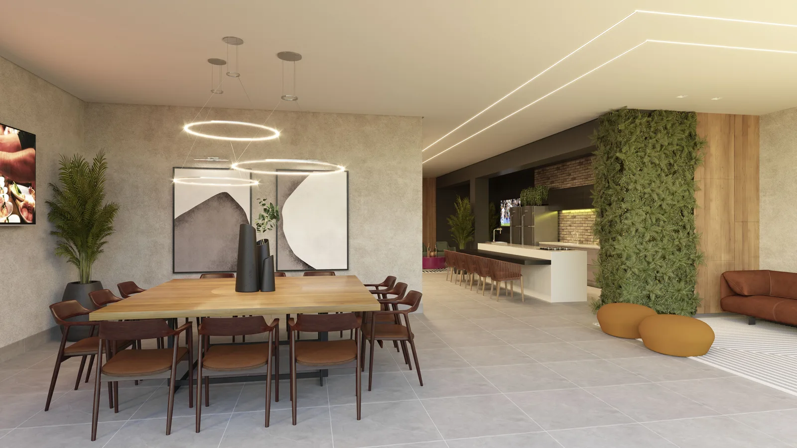 Gourmet lounge