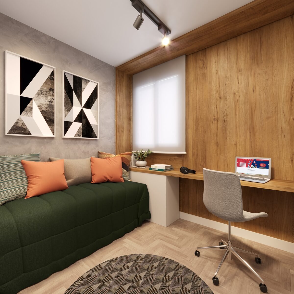 Home office decorado do Porto Lima