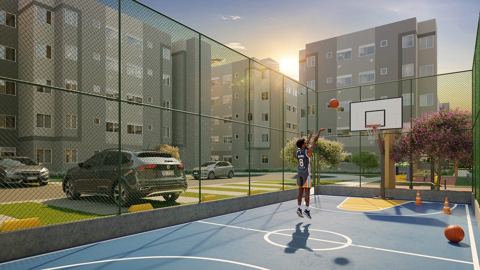 Quadra streetball do Porto Lima