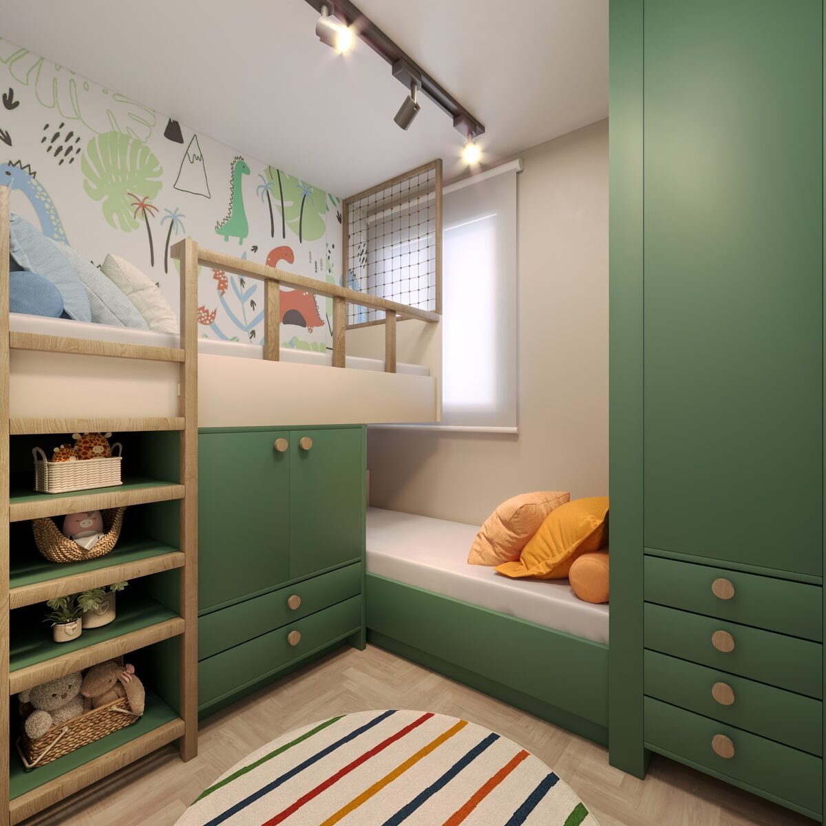 Quarto infantil decorado do Porto Lima