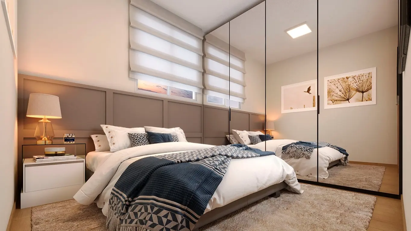 Quarto decorado do Primor Carioca