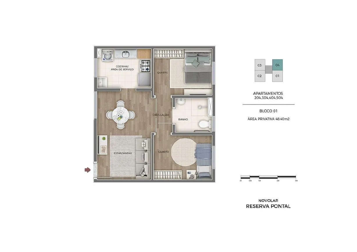 Planta do Reserva Pontal Vargem Grande