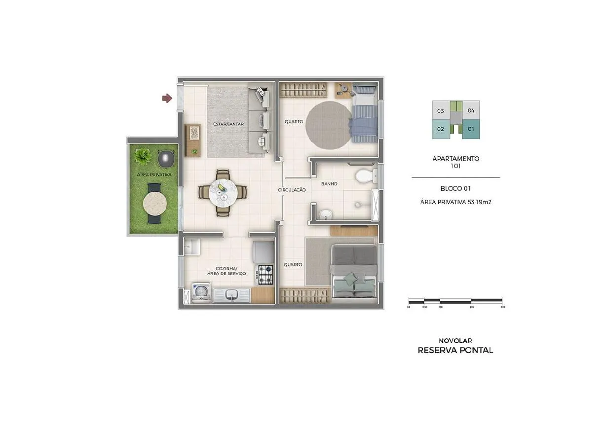 Planta do Reserva Pontal Vargem Grande