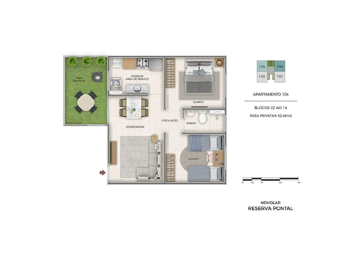 Planta do Reserva Pontal Vargem Grande