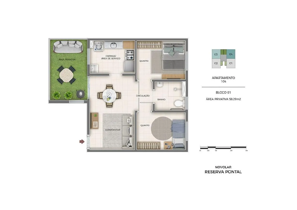 Planta do Reserva Pontal Vargem Grande