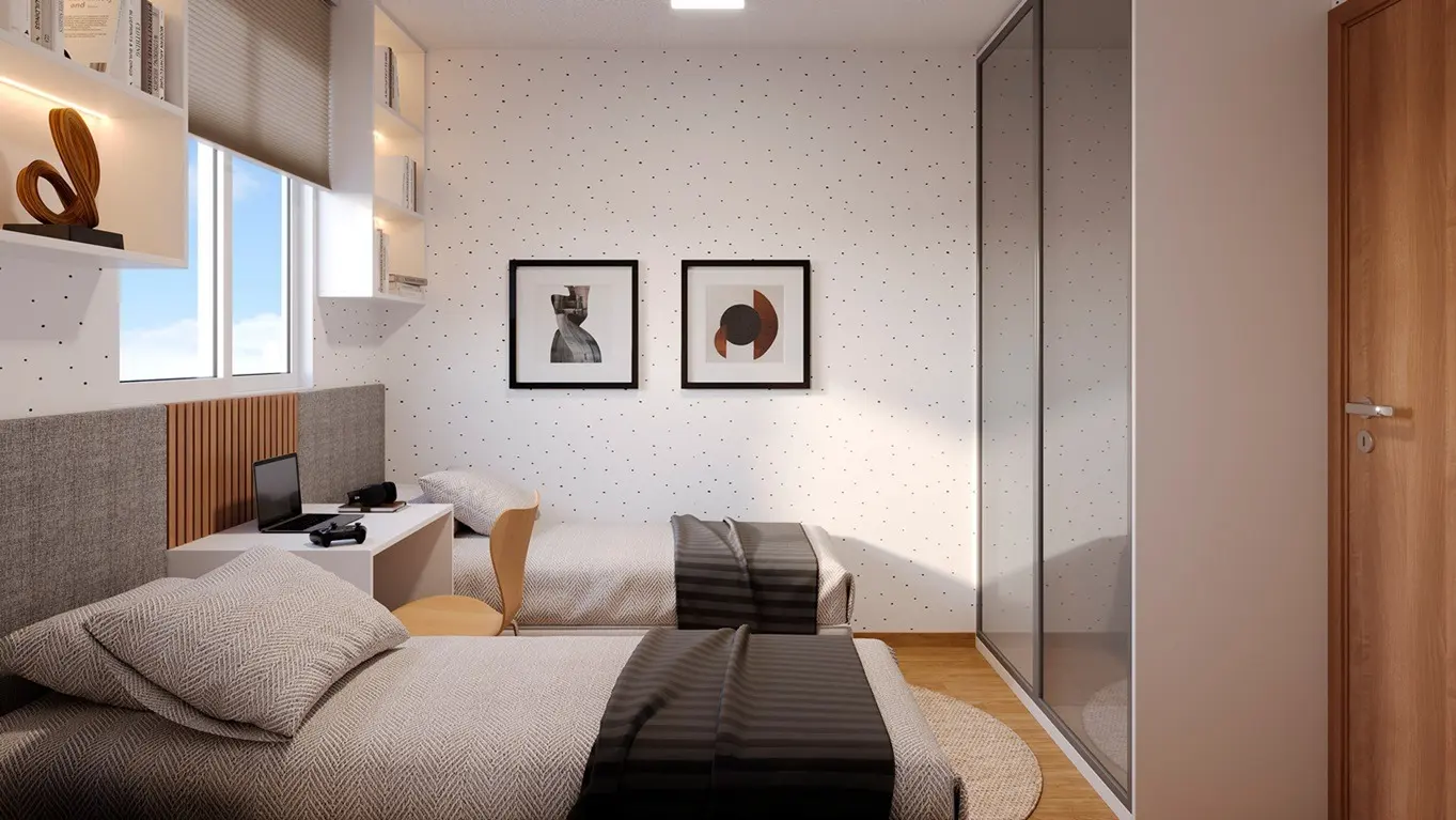 Quarto menor do Residencial Balsamo