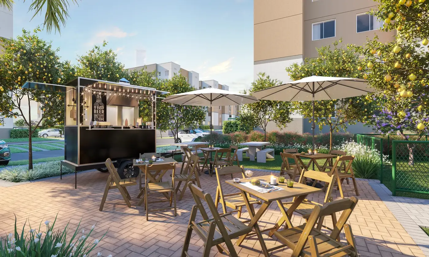 Espaco food truck do Residencial Laranjeiras