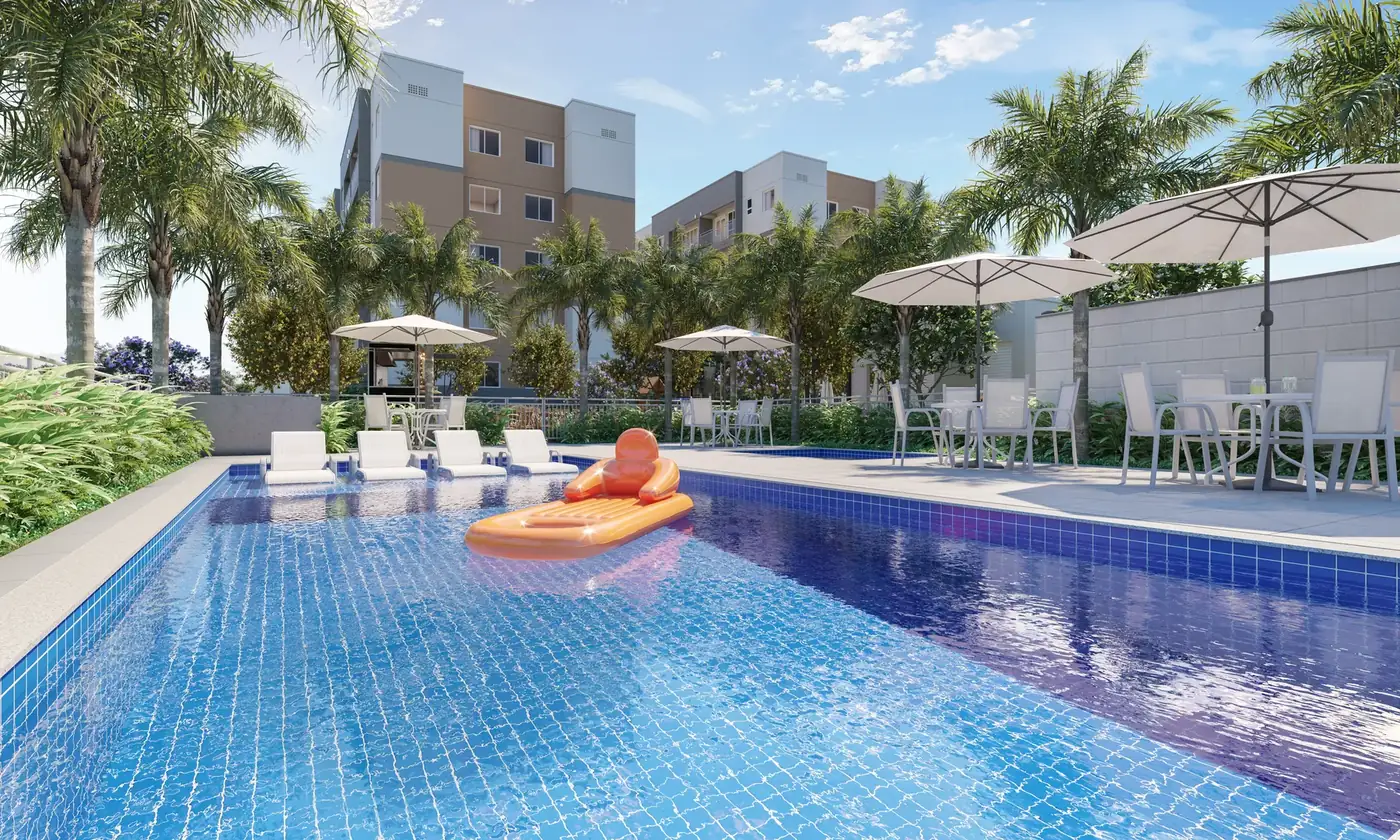 Piscina adulto do Residencial Laranjeiras