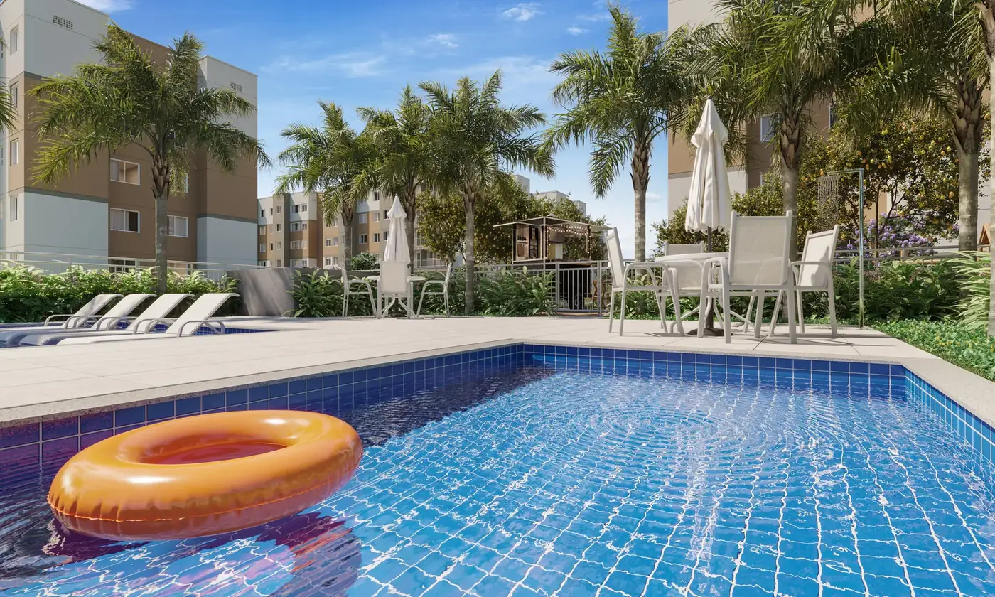 Piscina infantil do Residencial Laranjeiras