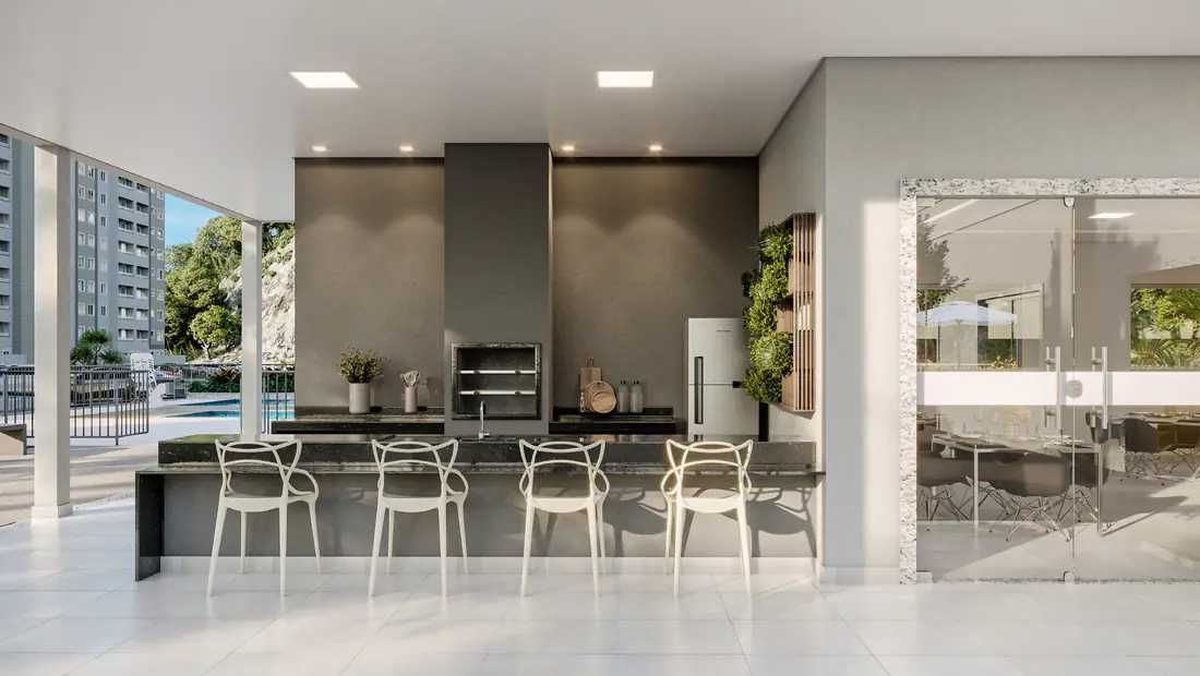 Espaço gourmet do Residencial Mar de Trindade