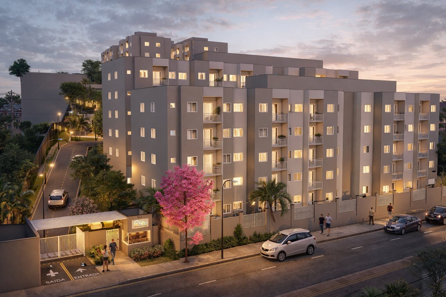 Fachada do Rio+ Residencial Clube