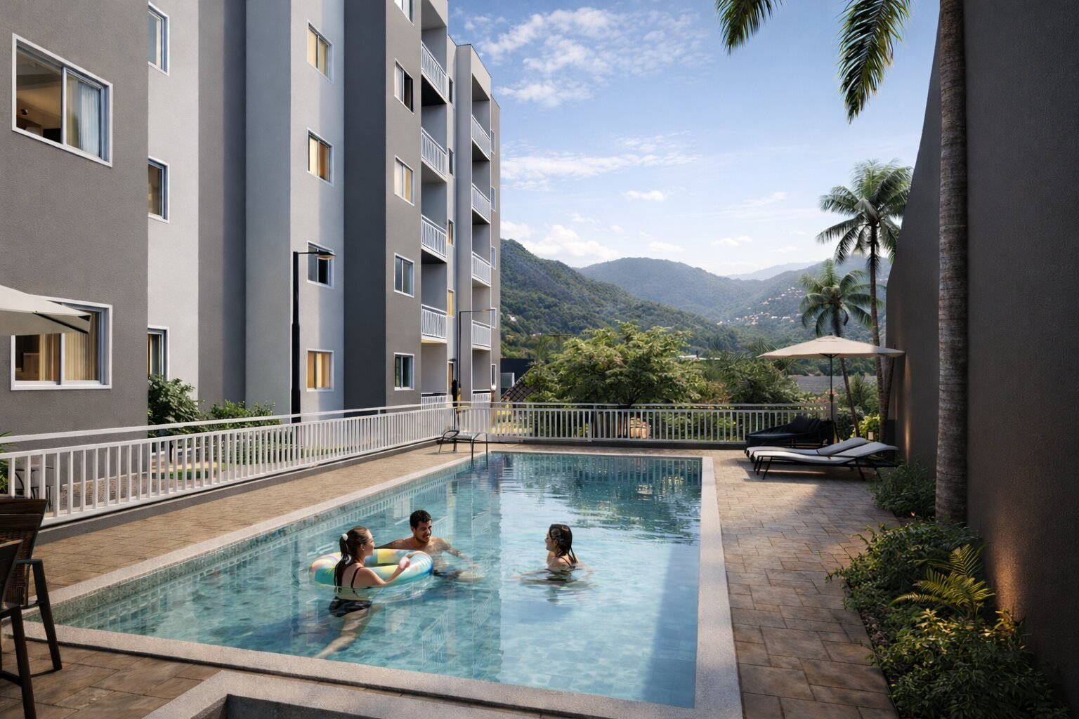 Piscina do Rio+ Residencial Clube