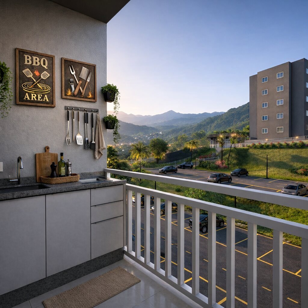 Varanda do apartamento