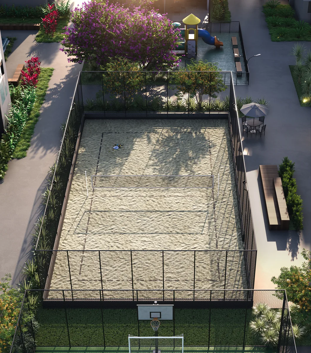 Quadra de beach tennis