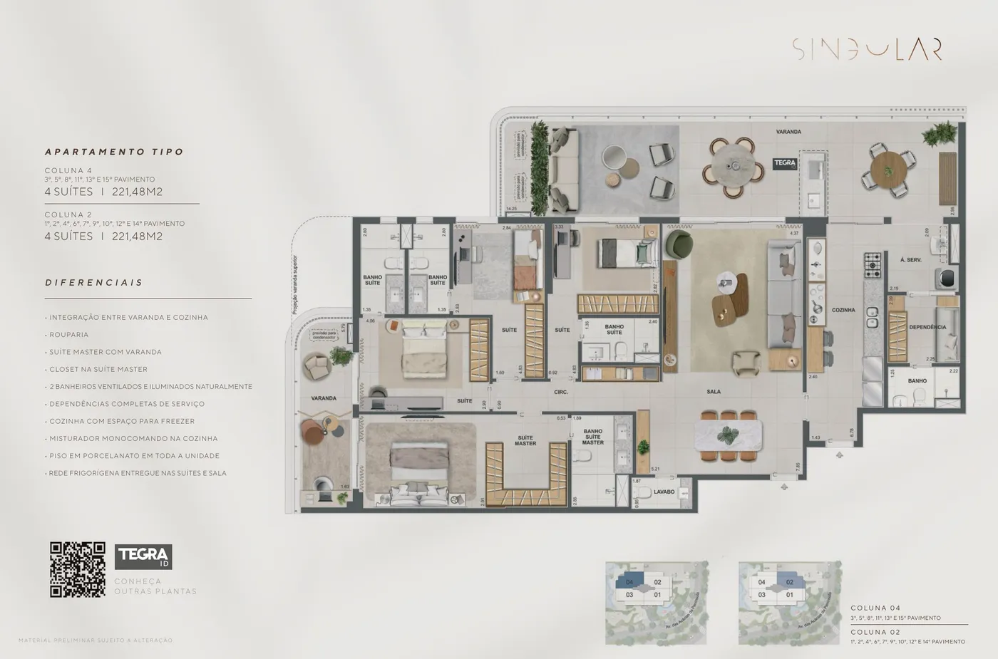 Planta do SINGULAR PRIVATE RESIDENCE
