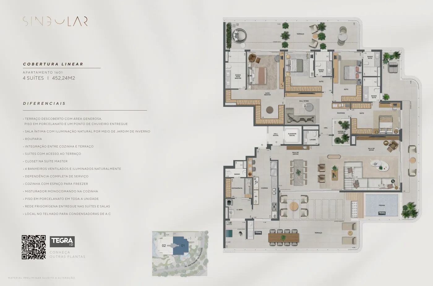 Planta do SINGULAR PRIVATE RESIDENCE