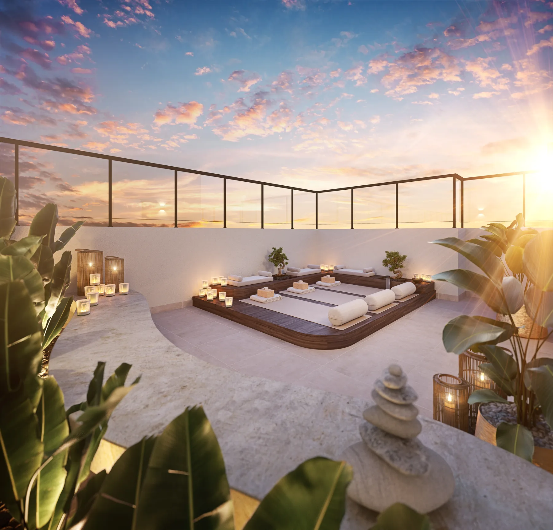 Rooftop yoga do Sky Mário Guimarães em Nova Iguaçu
