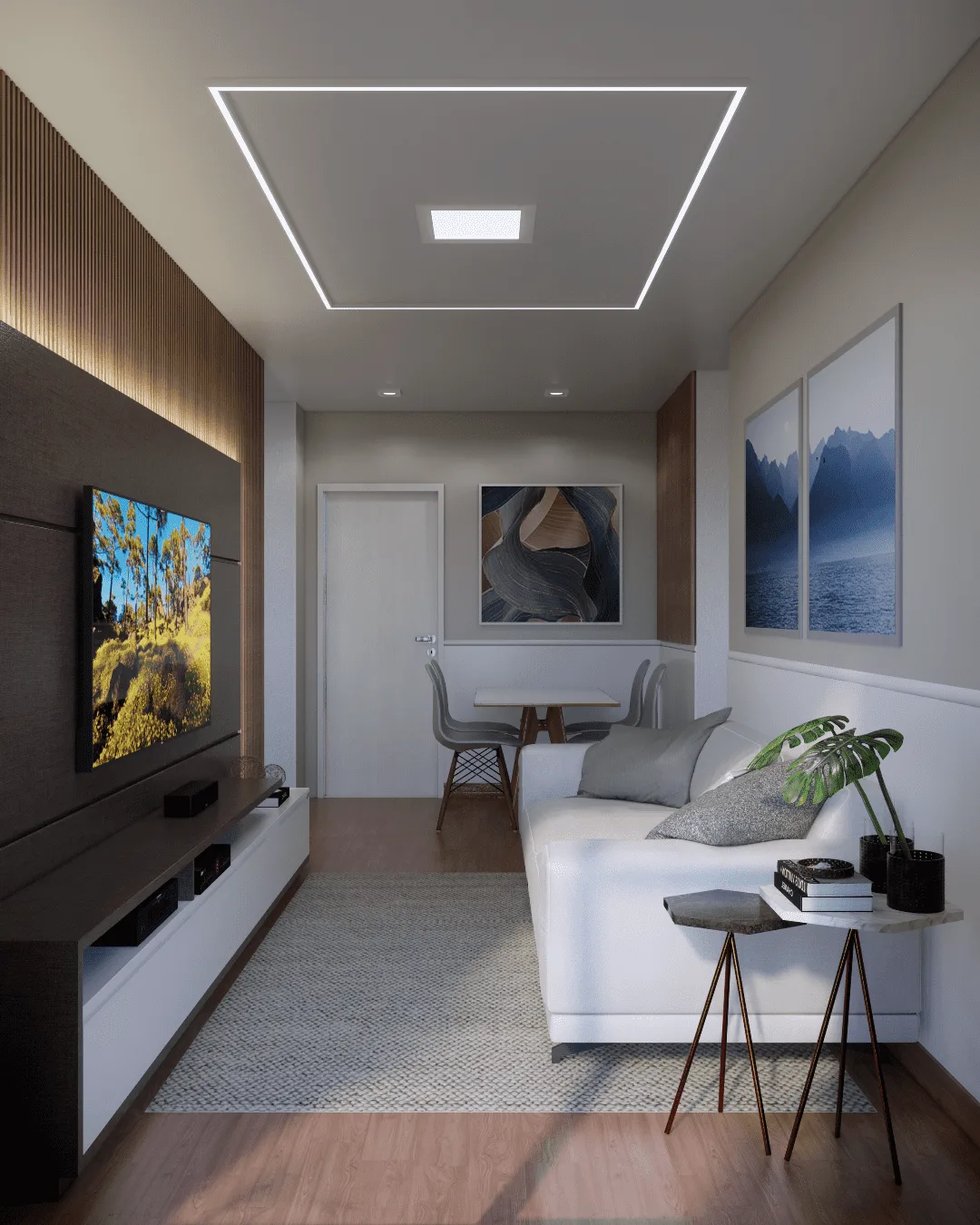 Sala decorada Star Residencial